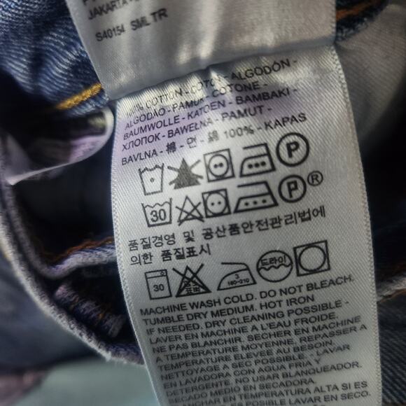 Levi's Mens Medium Wash Button Fly 501 Jeans Size 40x30 Straight Leg Minimalist - Picture 14 of 14